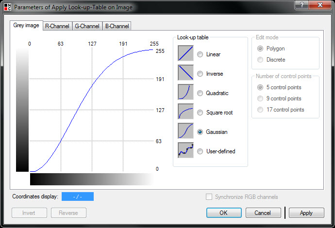 Look Up Table Parameters